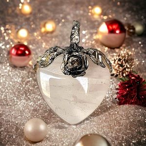 925 Sterling Silver Pendant Rose Quartz